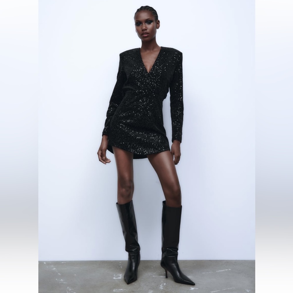 Zara short sequin dress
